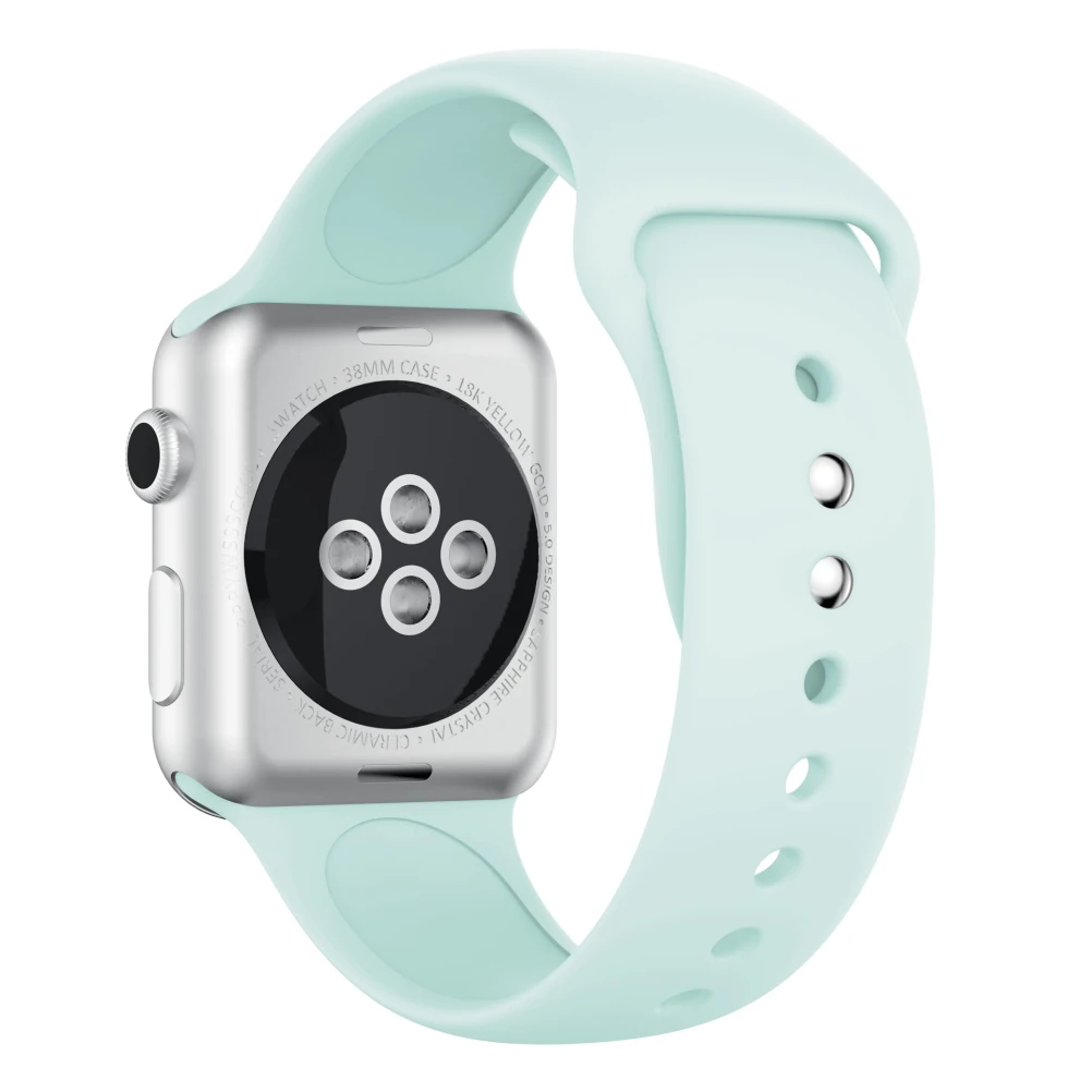 Новинка 2018 мягкий силиконовый спортивный ремешок для Apple Watch Series 1 2 3 4 38 мм 42