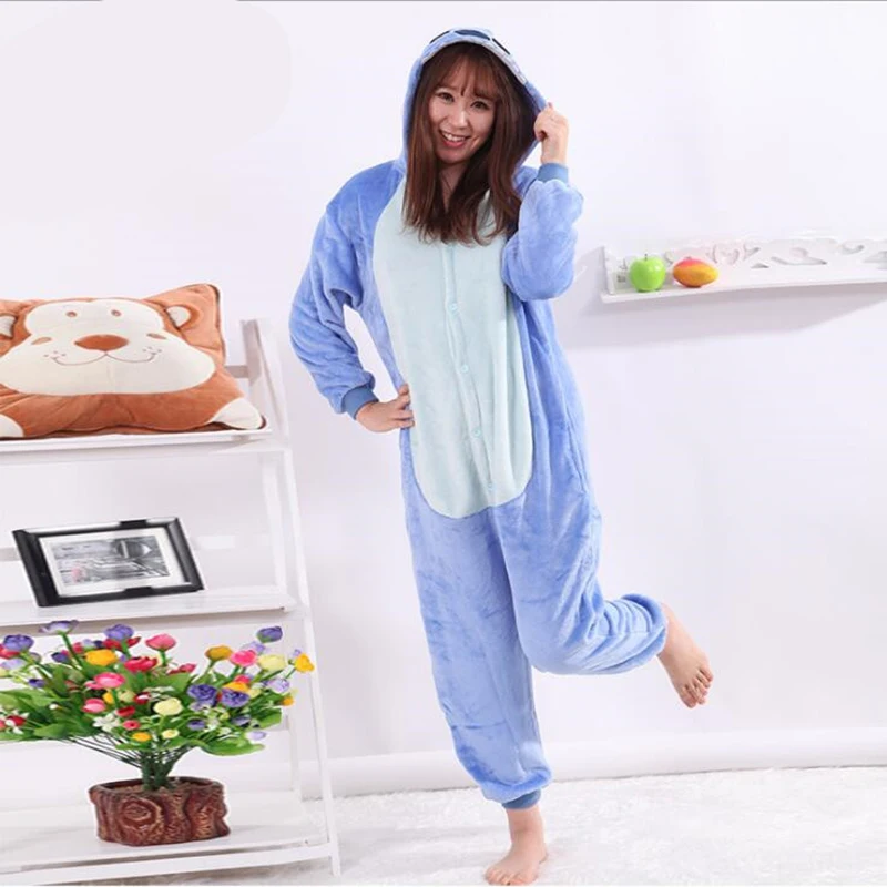 2017 New Fashion Women's Character Animal Pajamas Full Sleeve Hooded