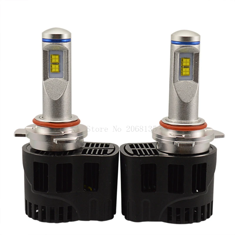 P6 Led 9012 55W 5200LM Philip MZ LED Car Headlight Canbus Kit 6000K Replace Halogen Xenon HID Headlamp Light Source 9012 Bulb