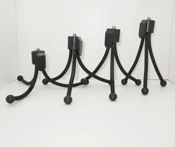 

Factory Clip Flexible Octopus Phone Tripod Bracket Holder Selfie Stand Mount Monopod for Gopro Camera Cellphone Black 120pcs/lot