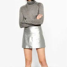 Womail женские сексуальные юбки из искусственной кожи с высокой талией, расклешенное плиссированное платье с коротким и широким подолом, короткая мини-юбка, Прямая поставка