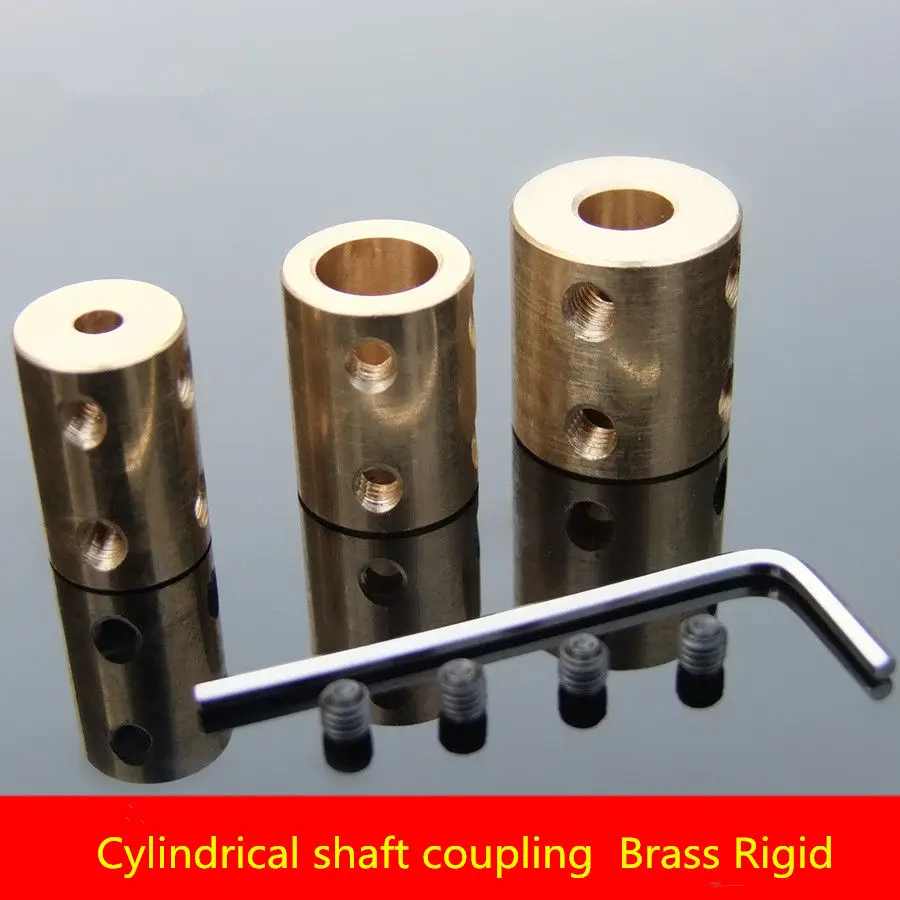 1PCS SC004 Inner diameter 5 10MM Copper Rigid Cylindrical Coupling