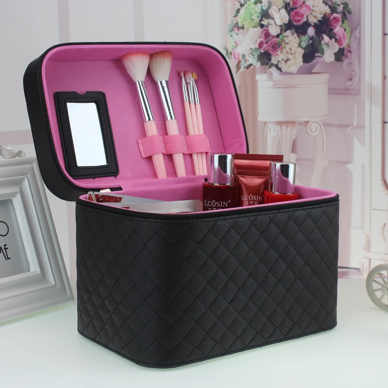 Cosmetic bag large capacity makeup bag for Makeup brush kits