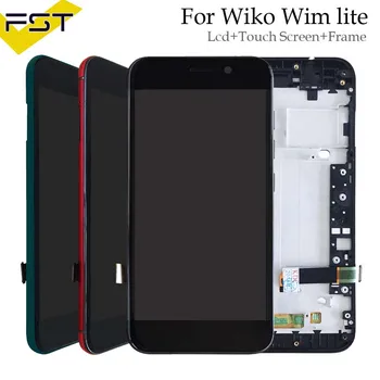 

5" inch For Wiko Wim Lite LCD Display+Touch Screen LCD Digitizer Glass Panel Assembly With Frame For Wim Lite LCD+ Tools