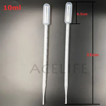 

10Pcs/20Pcs10ml Disposable Transparent Plastic Eye Dropper liquid Dispensing Transfer Graduated Pipettes Fit Experiment Medical