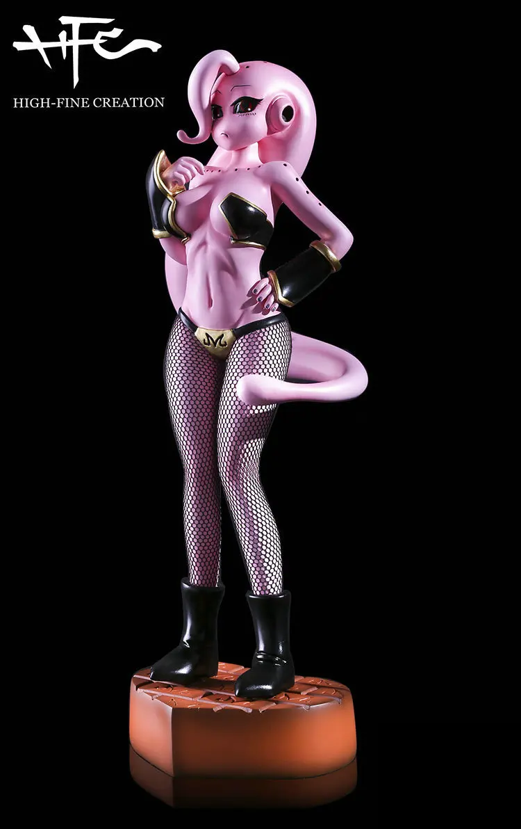 

Dragon Ball Z Buu Girl Ver Action Figures GK Sexy Black Stocking Toys 23cm