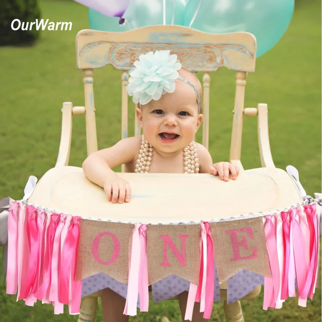 Ourwarm 1st Birthday Banner Garland Girl Boy Party Birthday Party