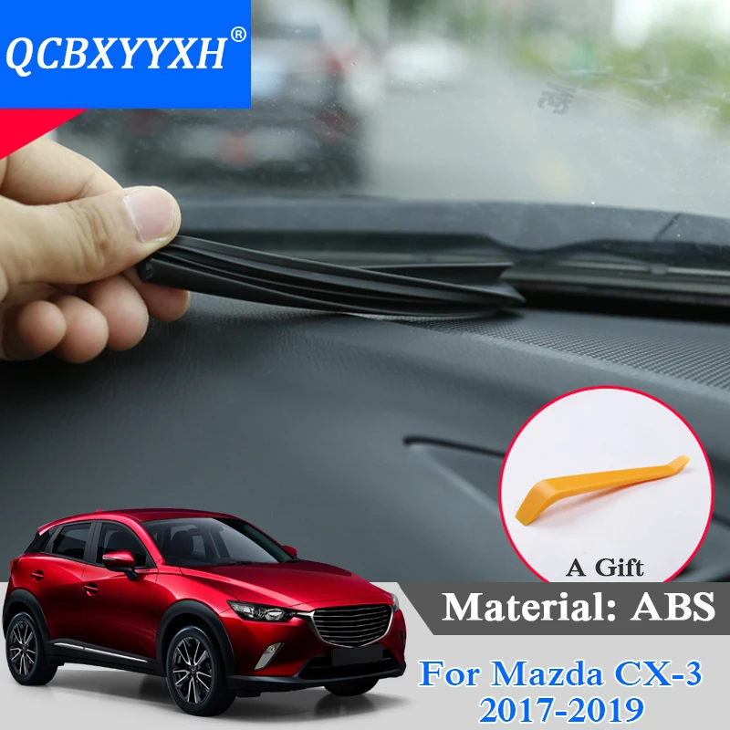 

QCBXYYXH Car Styling Instrument Panel Seal Trim Sound Soundproof Weatherstrip Auto Rubber Dashboard Seal Strips For Mazda CX-3