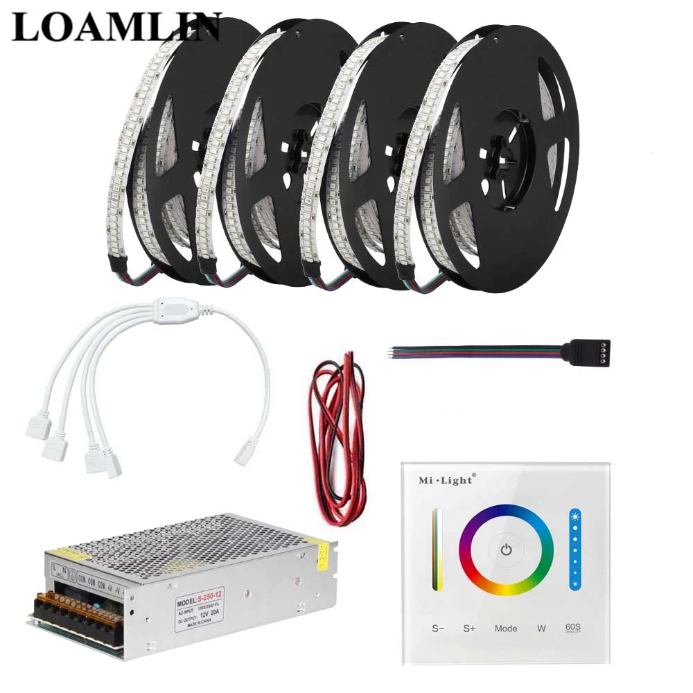 5 м 10 15 20 RGB Светодиодная лента 234 светодиодов/м 2835SMD с Milight 2 4G P3 светодиодный