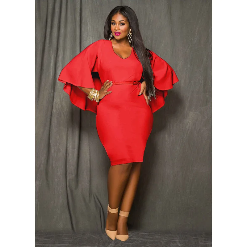 white cape dress plus size