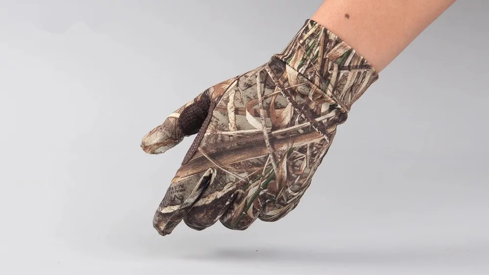 2019 NEW Fishing Gloves Men Camo Anti-Slip Touch Screen Hunting Glove Camping Equipment Bionic Camouflage Outdoor Sport Gloves (14)