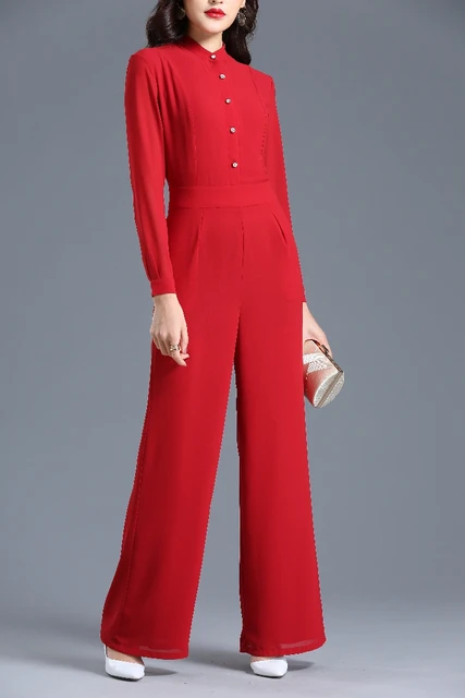 Louis Vuitton 2020 Jumpsuit - Red, 10.5 Rise Jumpsuits and