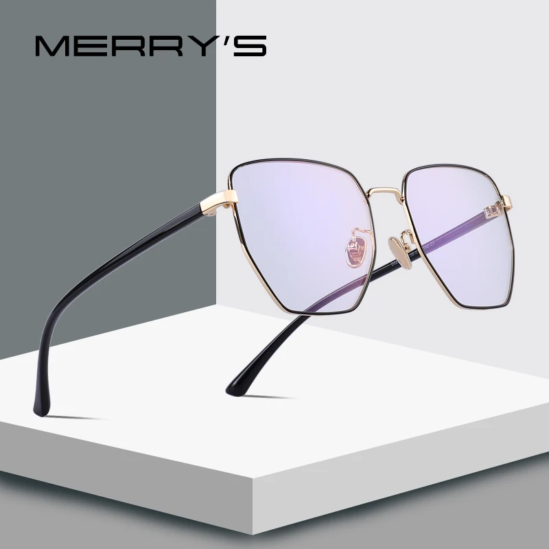 

MERRYS DESIGN Men/Women Fashion Rectangle Glasses Retro Blue Light Blocking Optical Frames Eyeglasses S2095