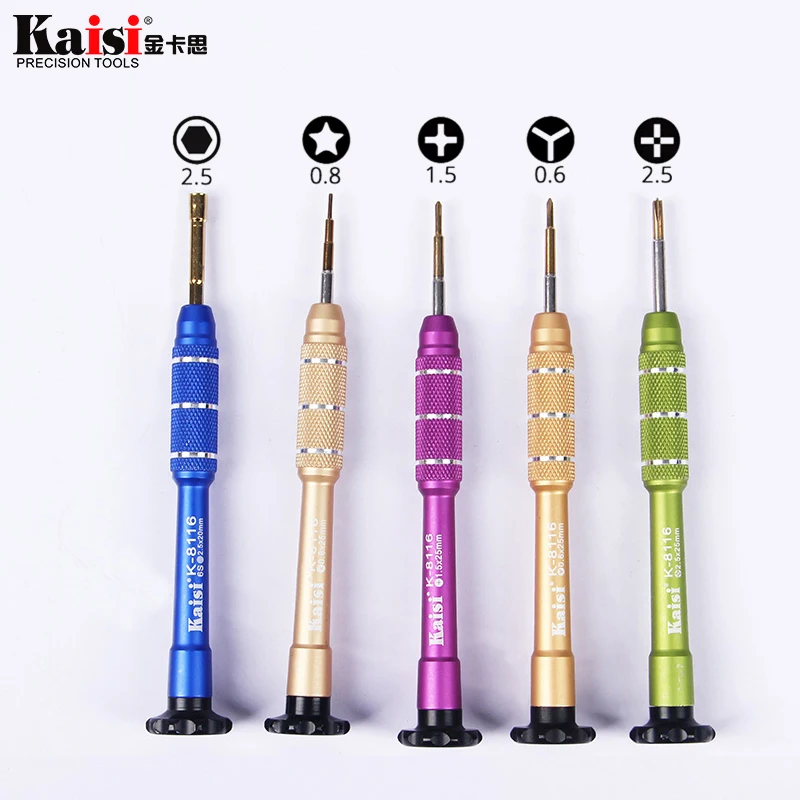 Kaisi 5in1 Precision Metal Screwdriver Set for Apple iPhone X for