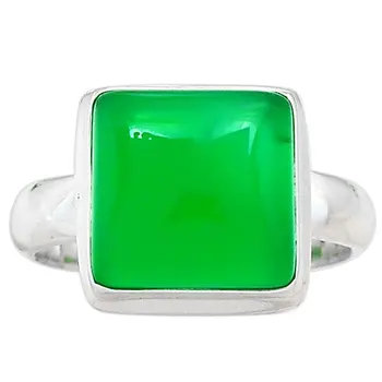 

Lovegem Genuine Green Onyx Ring 925 Sterling Silver,Size:9.5, AR2289