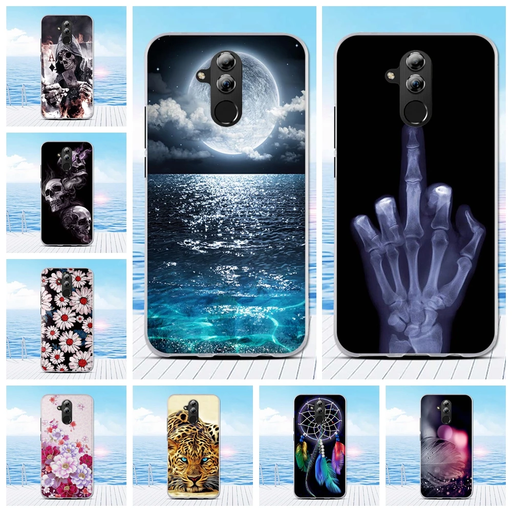 

Silicone Cover For Huawei Mate 20 Lite Thin TPU Case For Huawei Maimang 7 Coque Animal Pattern TPU Bumper For Huawei Mate20 Lite