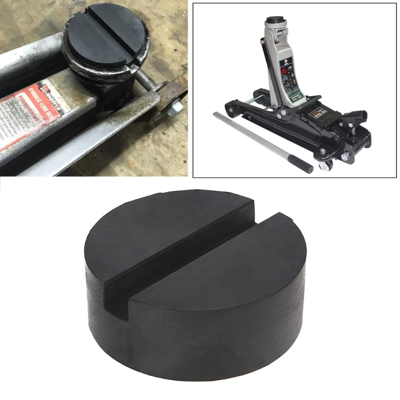 

Floor Slotted Auto Car Rubber Jack Pad Frame Protector Guard Adapter Jacking Disk Pad Tool for Pinch Weld Side Lifting Disk