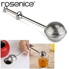 Горячая распродажа высокое качество Удобный шарообразный из нержавеющей стали серебряный нажимной стильный ситечко для заварки чая инструмент для заварки чая