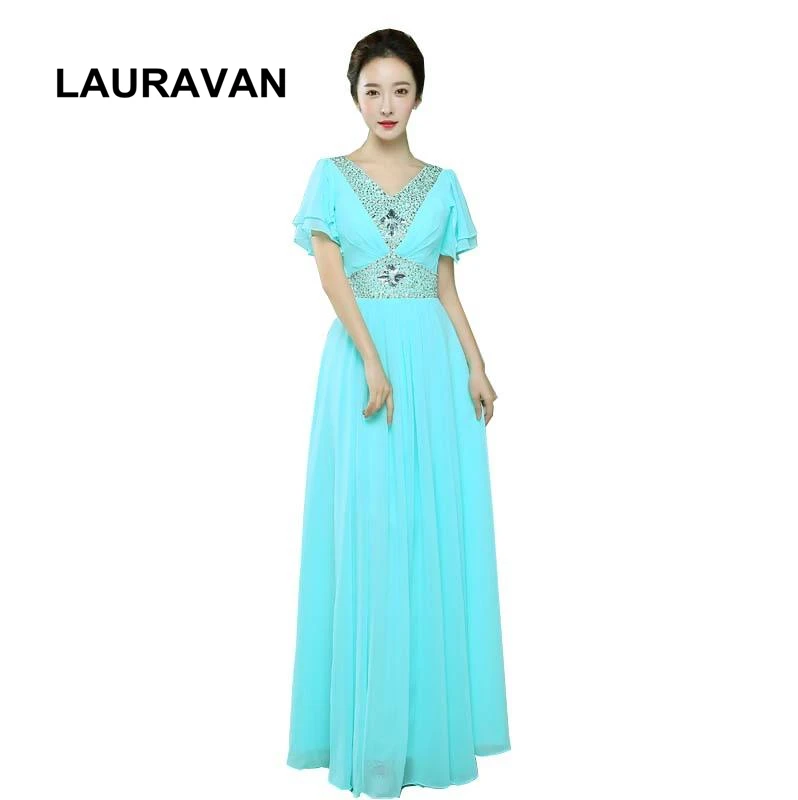 

cap sleeve blue hot pink yellow ivory 2xl a line long v neck chiffon dress elegant 2020 fushia bridesmaid dresses for wedding