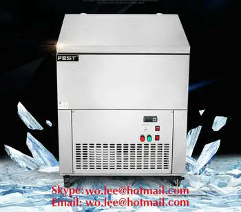 

DHL ship High quality 220v commercial stainless steel colorful ice brick making machine 6 box cylinder ice block making machine