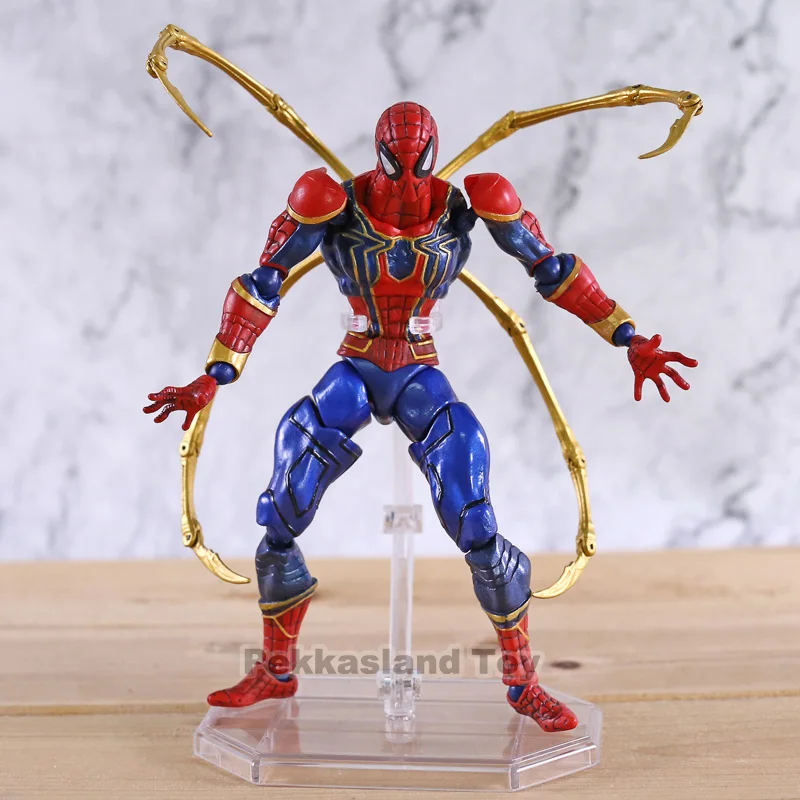 Аниме X men Amazing yamaguchi revoltech Железный Человек паук ПВХ фигурка модель человека паука