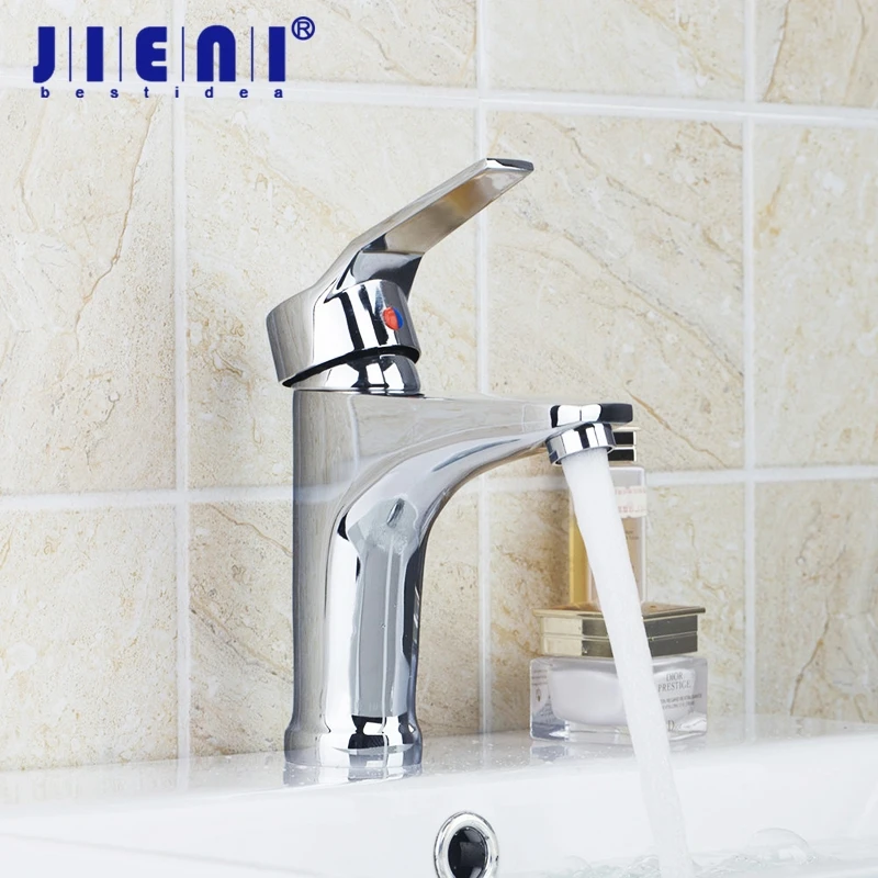 

Bathroom Basin Faucet Hot & Cold Water Tap Faucet Bathroom Water Mixer Tap Basin Faucet Deck Mounted Wash Basin mixer