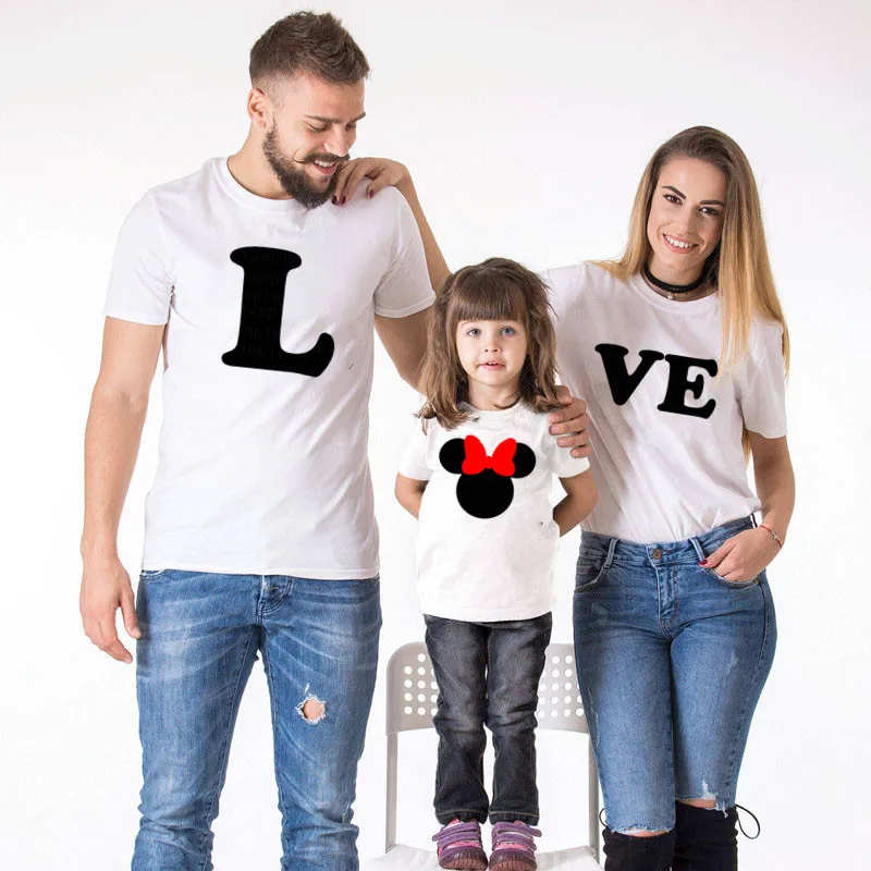 

Mickey Mouse Cartoon T-shirt Mommy Baby Mickey Mouse Cartoon Family Matching Clothes Mommy and Me Clothes dadChristmas Costume
