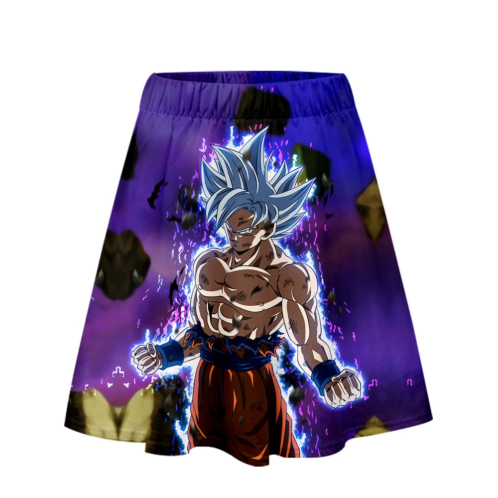 Женская юбка с 3D принтом Dragon Ball, модная уличная короткая юбка, хит продаж 2019, Повседневная модная летняя одежда для девочек