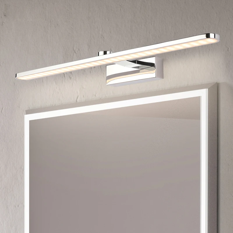 Modern Stainless Steel Led Vanity Front Mirror Light Bathroom