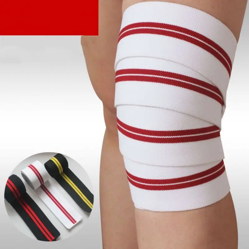Эластичный Бандаж для тренировок по колену тяжелой тяги|elastic bandage|bandages for kneesknee pads |