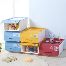 Многофункциональный большой Стекируемый флип-ящик для хранения креативного общежития одежды детские игрушки для хранения артефакт пластик ZP01181140