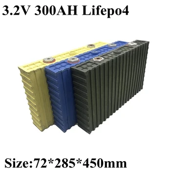 

2pcs Rechargeable 3.2V 300Ah Lifepo4 Lithium Battery Pack for 12V 24V 36V 600Ah Camper Golf Cart Solar System EV Energy Storage