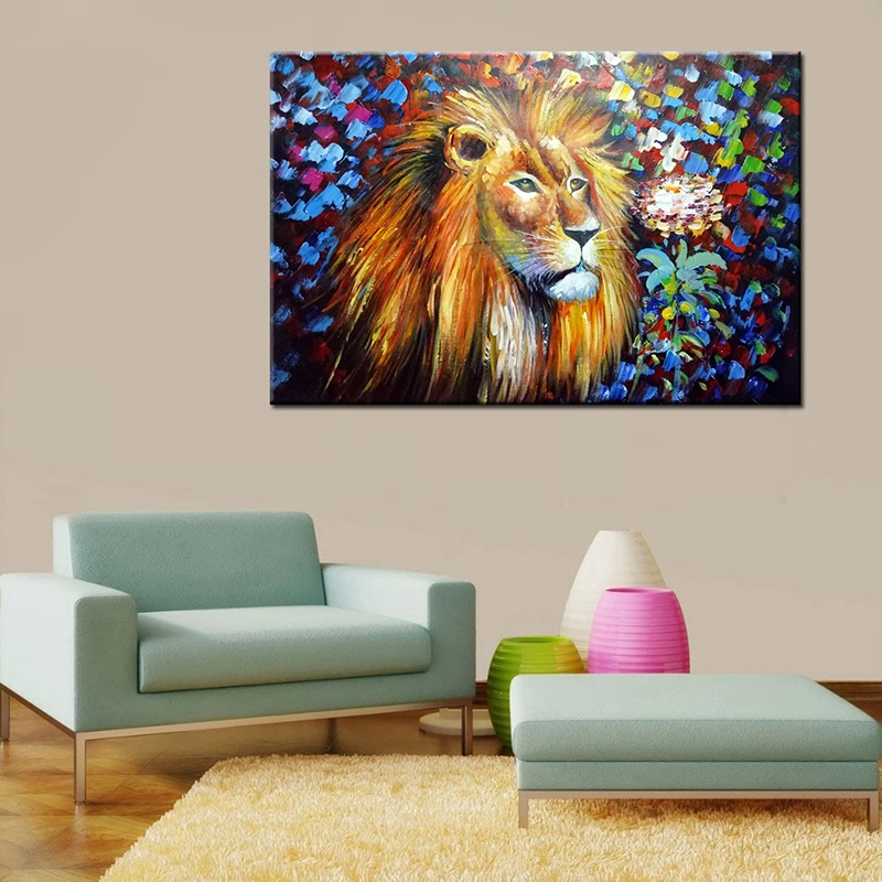 Handpainted Canvas Painting For Bedroom Decoration Pictures On The Wall