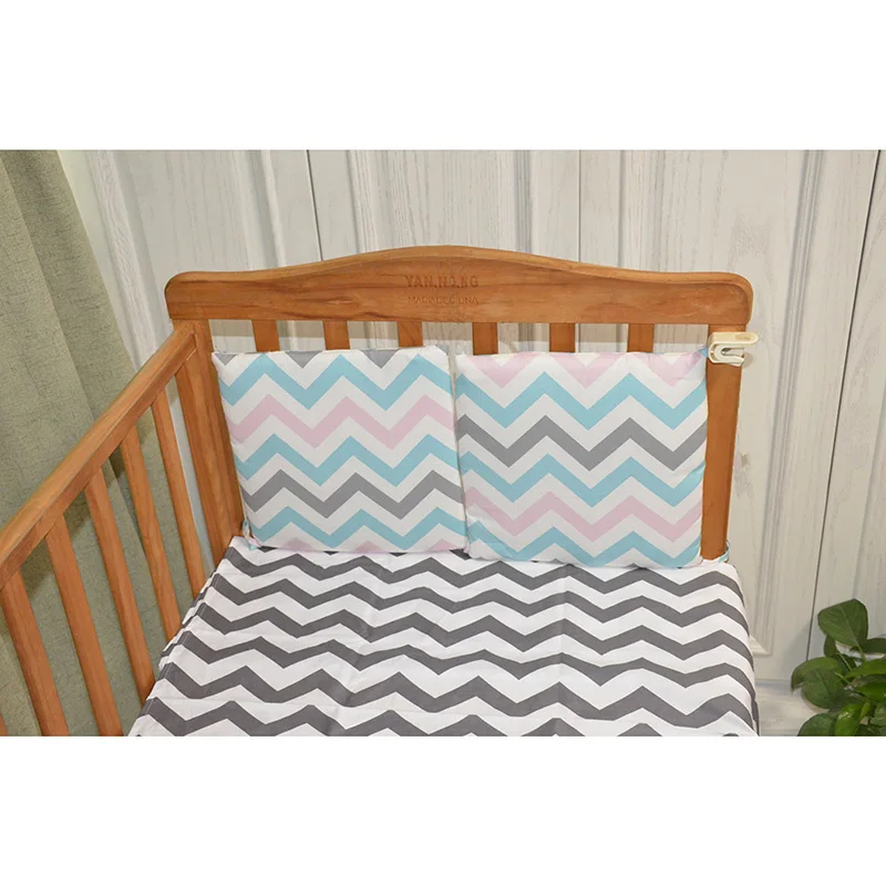 

2Pcs/PackBaby Bed Bumper Infant Bed Cot Bumper Bed Protector Breathable Baby Crib Protector Cushion Toddler Nursery Bedding
