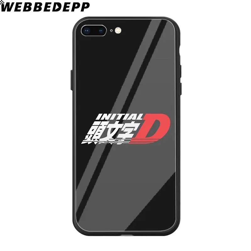 WEBBEDEPP INITIAL D AE86 чехол из закаленного стекла для телефона для Apple iPhone Xr Xs Max X или 10 8 7 6 6S Plus 5 5S SE 7Plus - Цвет: TG6