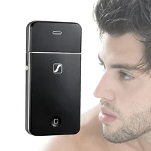 Мужская электробритва, триммер для бороды, перезаряжаемая электрическая бритва, машинка для бритья волос, классические черные инструменты для ухода за лицом