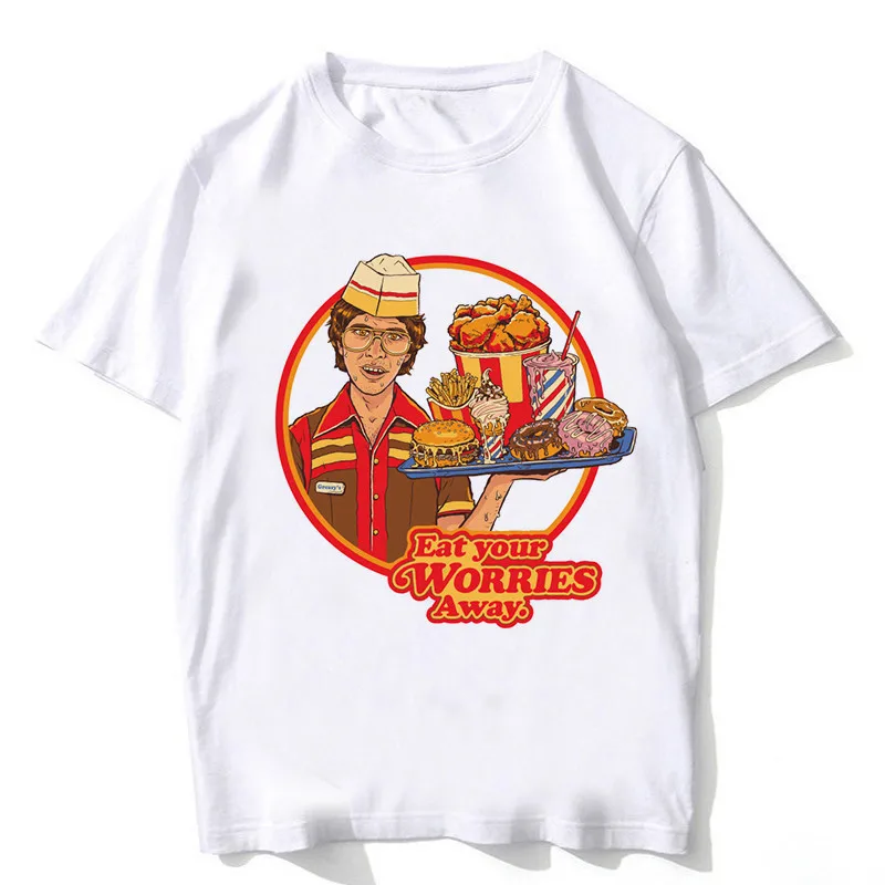 2019 100% хлопок Для мужчин аниме футболка с принтом Streewear Спиритическая сатана
