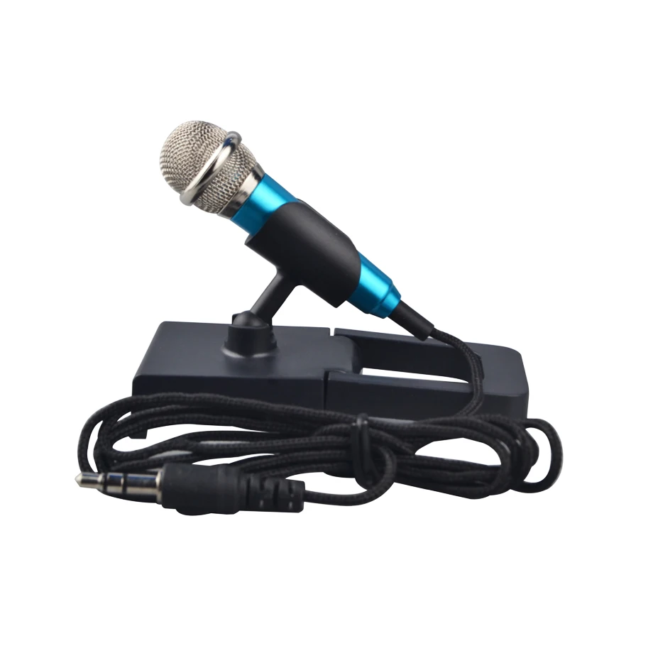 Mini 3.5mm Wired Handheld Microphone Singing Karaoke Recording Mic for