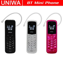 UNIWA Bluetooth наушники мобильный телефон L8STAR BM50 GSM супер тонкий телефон мини сотовый телефон беспроводной стерео GSM Маленький телефон разблокирован
