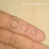 Anillos de segmento sin costuras de acero inoxidable, aros para la nariz, Piercing para la oreja, Tragus para el cartílago del oído, joyería Sexy para el cuerpo #277798 ► Foto 3/6