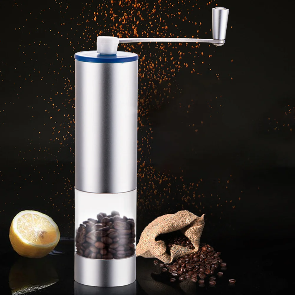 

Washable Home Maker Useful Kitchen Spice Stainless Steel Adjustable Ceramic Core Coffee Grinder Portable Manual Mini Mill
