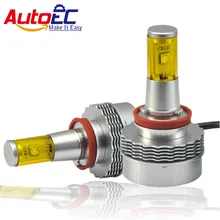 AutoEC H8 60 Вт Настенный светильник H9 H10 H11 H7 9005 9006 PS X 24 W PSX26W 30 Вт 3600LM 12 V все в одном ПК корпус для противотуманной фары лампы# LN49