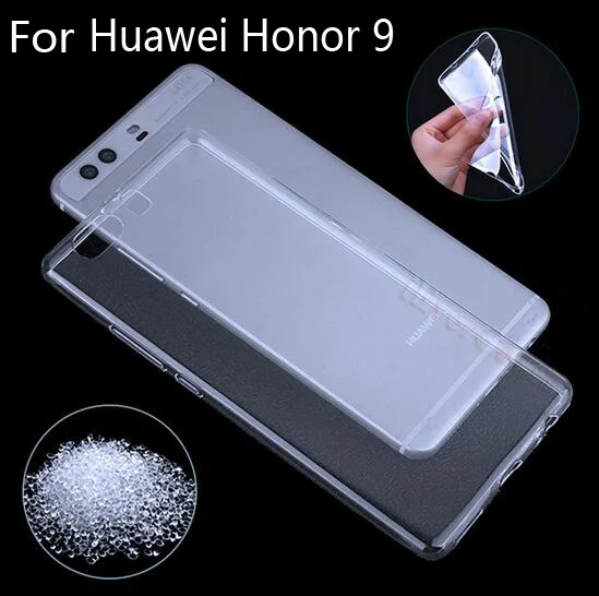 

Huawei Honor 9 Ultra-thin Clear TPU Case For Huawei Honor 9 soft Crystal and Matte Back Cover Protect Skin Silicon case