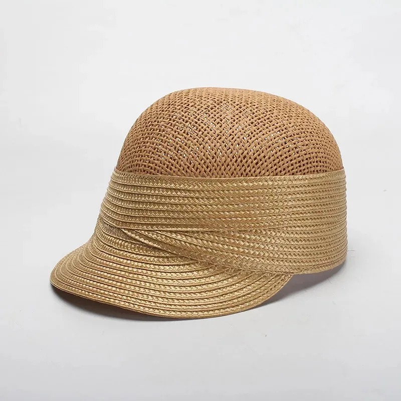 Бумажная соломенная летняя сетчатая бейсболка Gorras для мужчин и женщин