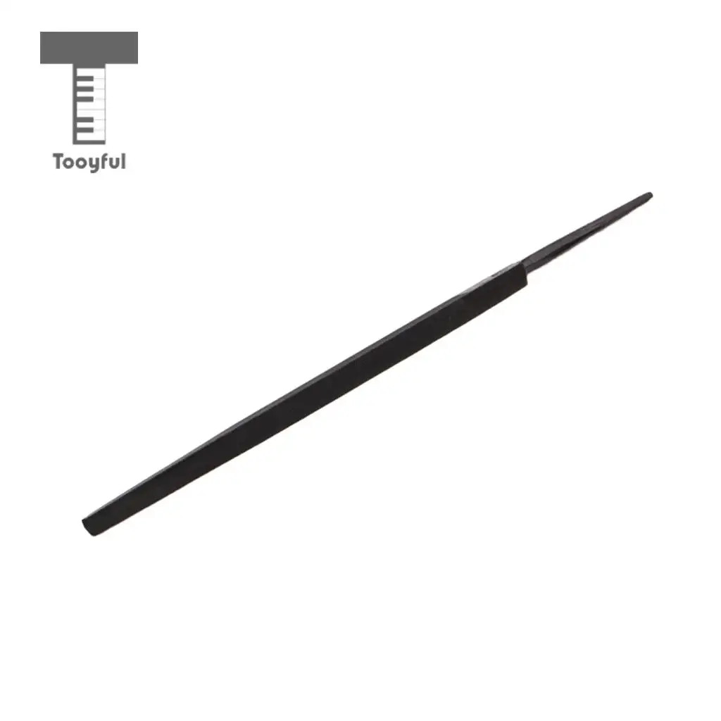 Tooyful Carbon Steel Guitar Fret Crowning File Dressing File with 3 Size Edges Luthier Tool