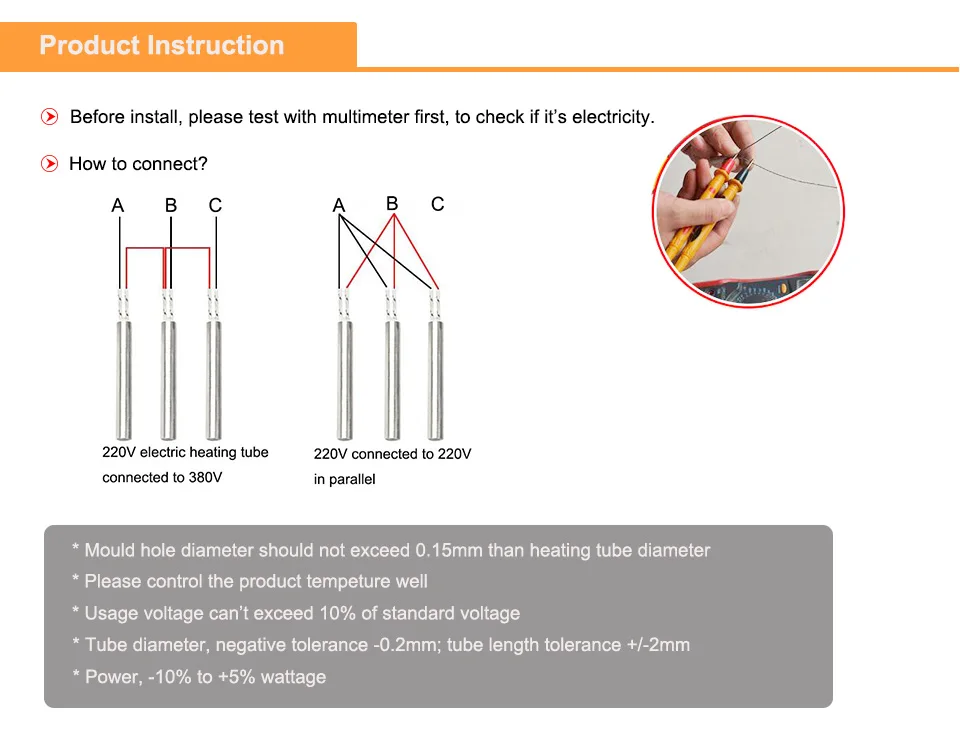 Elemento aquecedor cilíndrico para cartuchos, 2 peças,