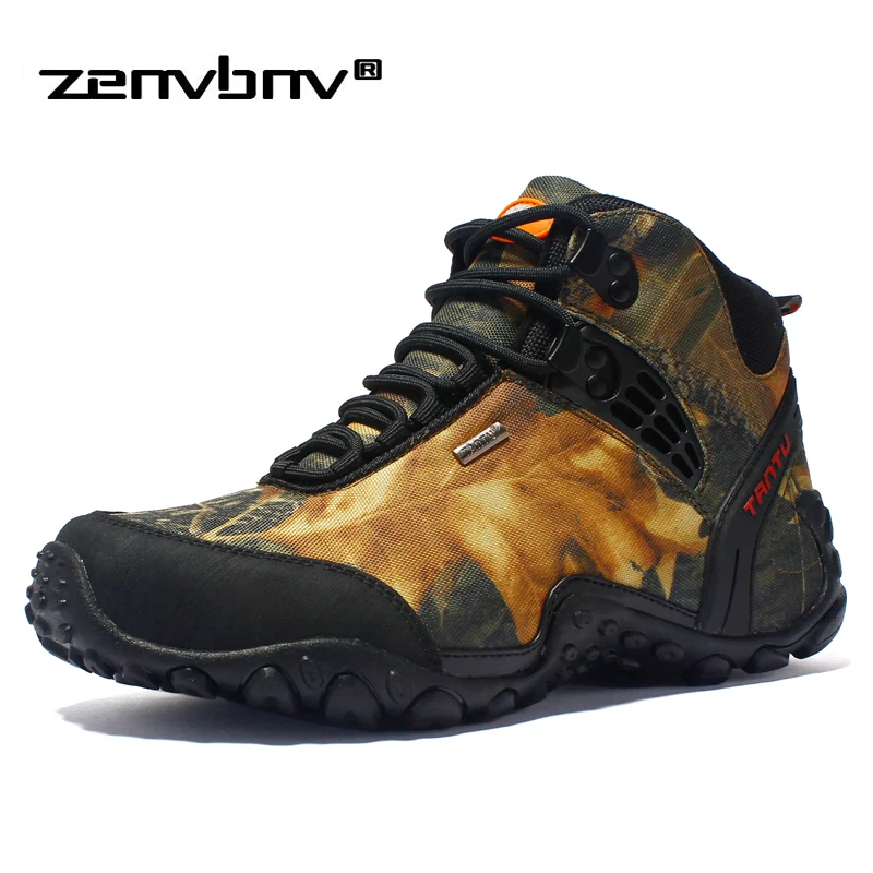 

Men's Military Boots Winter/Autumn Non-slip Wear-resistant Travel Boots Outdoor Male Work Shoes Waterproof Fishing Sneakers