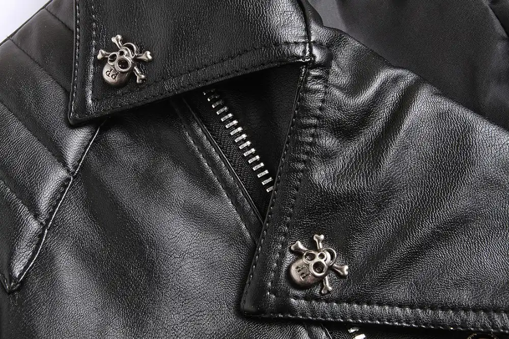 jaqueta couro caveira