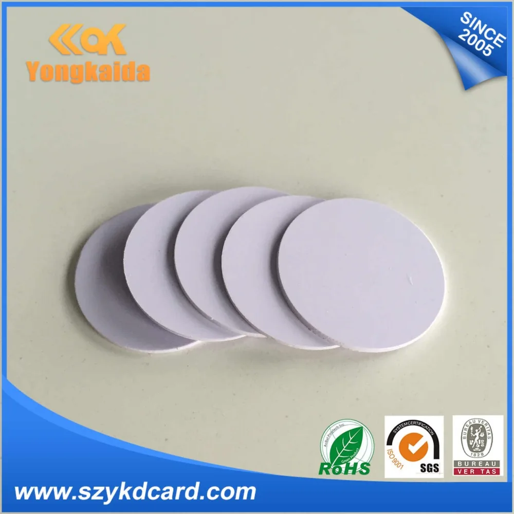 YongKaiDa 3000pcs 125khz rfid chip em4100 ID pvc coin tag with glue | Безопасность и защита
