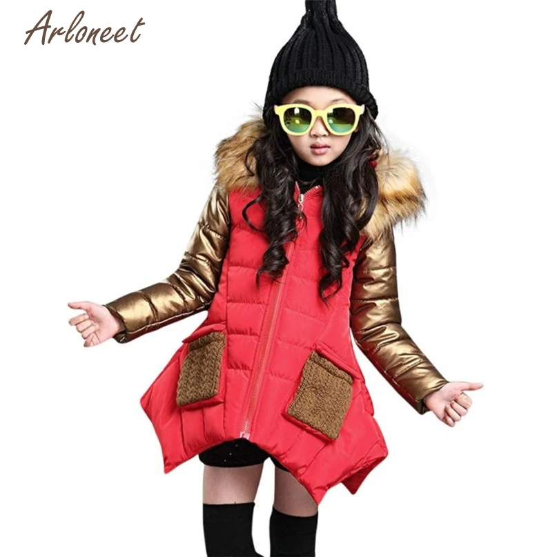 

TELOTUNY Jackets & Coats Fashion Baby Girl Boy Winter Cotton Hooded Coat Thick Warm Zipper Outwear 2017 Hot drop shipped OB17